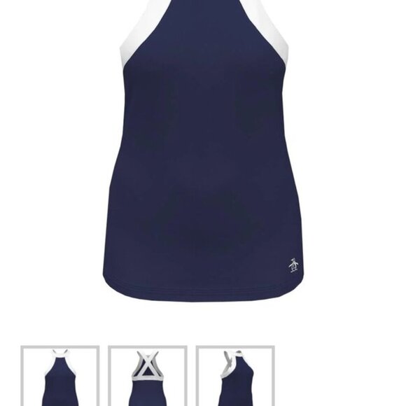 🖤 Penguin Women’s Color Block Halter Tennis Top – Size Large-NWT - Picture 7 of 11